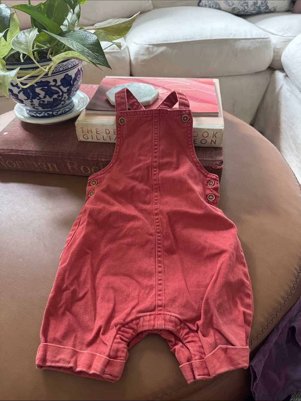 Vintage Coral Overalls for Baby/Toddler